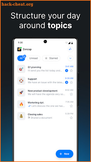 Zenzap: Chat for working teams screenshot