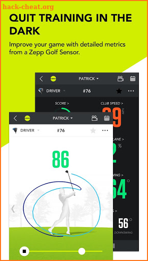 Zepp Golf Swing Analyzer screenshot