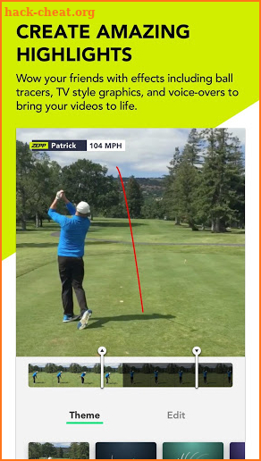 Zepp Golf Swing Analyzer screenshot