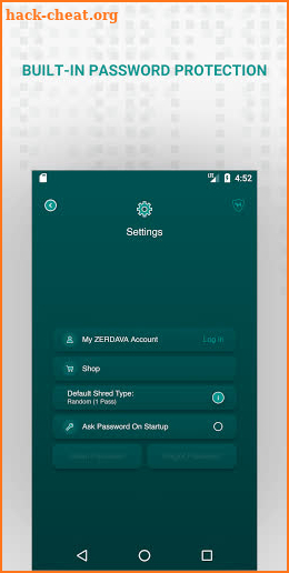 ZERDAVA File Shredder screenshot