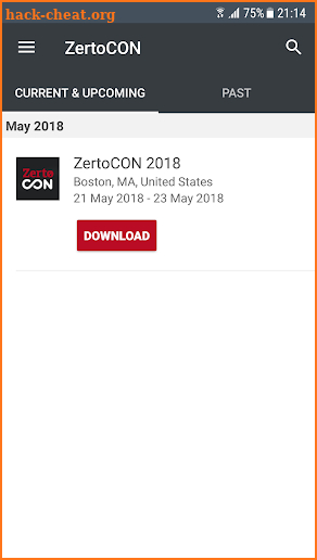 ZertoCON screenshot