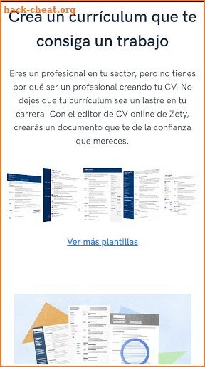 Zety: creador de CV profesional y  de currículums screenshot