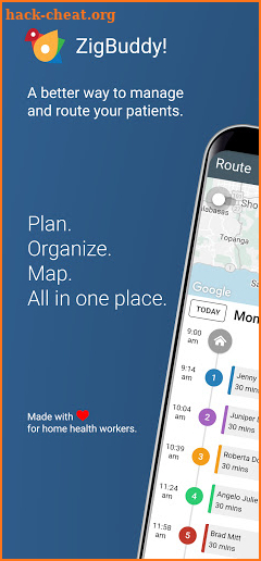 ZigBuddy! Home Health Routing screenshot