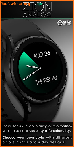 ZION Analog - watch face screenshot