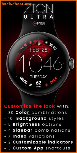 ZION Ultra - watch face screenshot