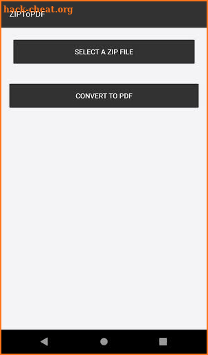 Zip to PDF Converter screenshot