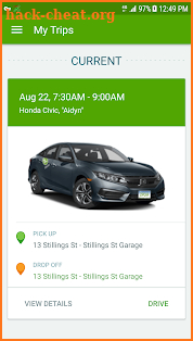 Zipcar screenshot