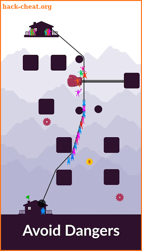 Zipline Valley - Physics Puzzle Game screenshot