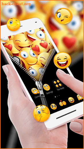 Zipper Smiley Emoji 3D Live Lock Screen Wallpapers screenshot