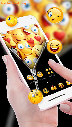 Zipper Smiley Emoji Launcher Theme HD Wallpapers screenshot