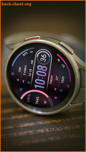 ZKin WatchFace Charm Blue Halo screenshot