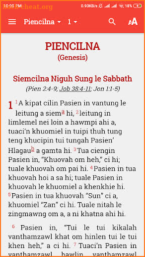 Zo Bible screenshot