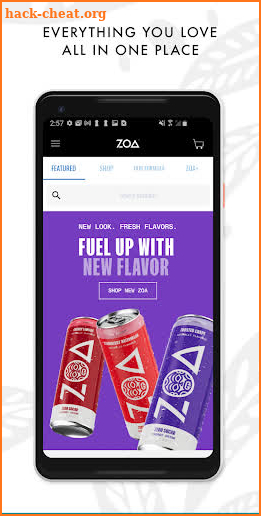 ZOA Energy screenshot