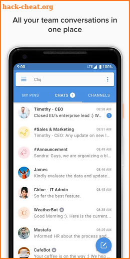 Zoho Cliq - Team Communication & Collaboration App screenshot