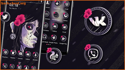 Zombie Girl Launcher Theme screenshot