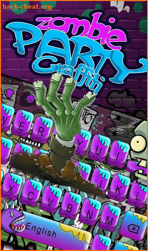 Zombie Graffiti Keyboard Theme screenshot