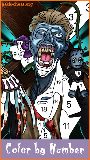 Zombie Painting: Paint by Numbers & Zombie Artwork screenshot