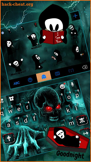 Zombie Skull Keyboard screenshot