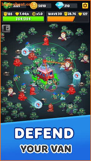 Zombie Van: Idle Tower Defense screenshot