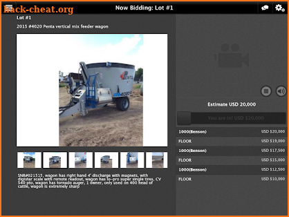 Zomer Auctioneering Live screenshot