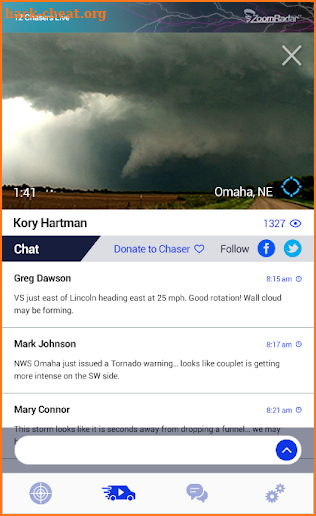 Zoom Radar Storm Chasers screenshot