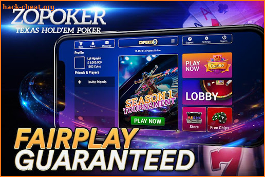 ZoPoker - Poker Texas Holdem screenshot