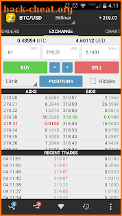 zTrader Altcoin/Bitcoin Trader screenshot