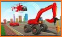 Monster Crane robot Car – Excavator robot game related image