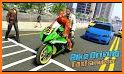 Flying Robot Bike Taxi Simulator-Bike Driving Game related image