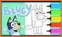 Bluey coloring book related image