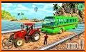 Village Tractor Games:Chained Tractor Offroad Game related image