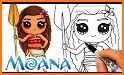 Mona coloring princess cartoon related image