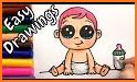 Drawing for kids - Baby draw related image