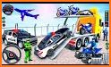 Police Car Transport Bike Game related image