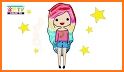 Hairs Color by Number: Girls Fashion Coloring Book related image