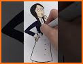 Wednesday Addams Coloring Book related image