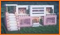 Pink house for minecraft related image