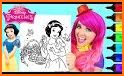 Princesses Coloring Book related image