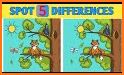 Find Five: Find the difference related image