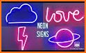 Neon Wall Signs Animated Background related image