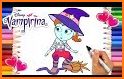 Learn To Color Vampires (Vampirina Coloring games) related image