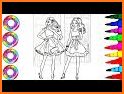 Ballerina Coloring Book Glitter - Girl Games related image