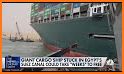 Suez canal stuck ship game related image