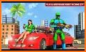 Flying Robot Car Simulator: Real Rope hero game related image