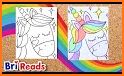 Sparkling Rainbow Unicorns Coloring Book For Kids related image