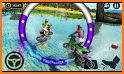 Beach Water Surfing Games: Bike Race related image