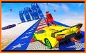 Superhero Mega Ramp Car Stunt - 3D Shooting Game related image