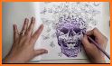 Skulls Coloring Book related image