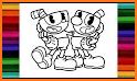 Coloring Cuphead related image