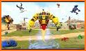 Flying Ghost Robot Car Game: Transform robot Games related image